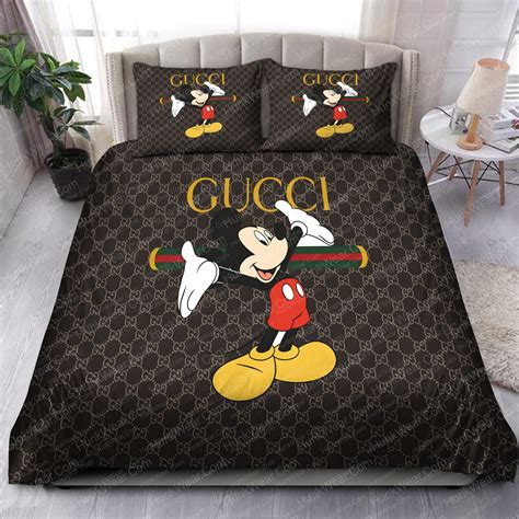 gucci queen comforter set|gucci mickey mouse bedding.